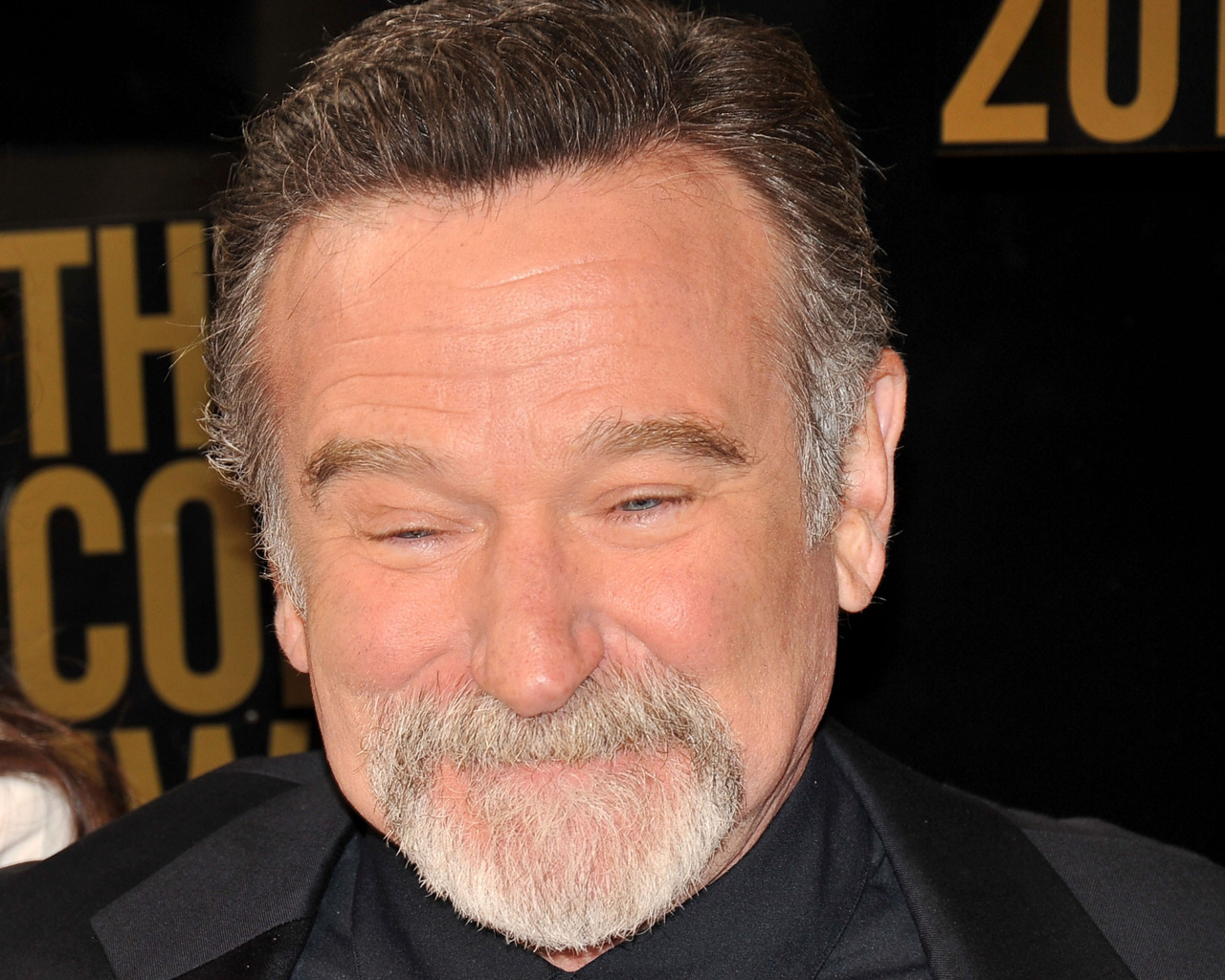 Актер Робин Уильямс улыбается