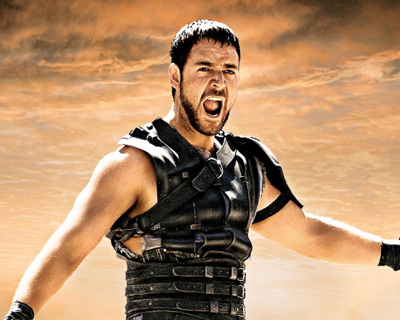 Киноактер Рассел Кроу в фильме Гладиатор