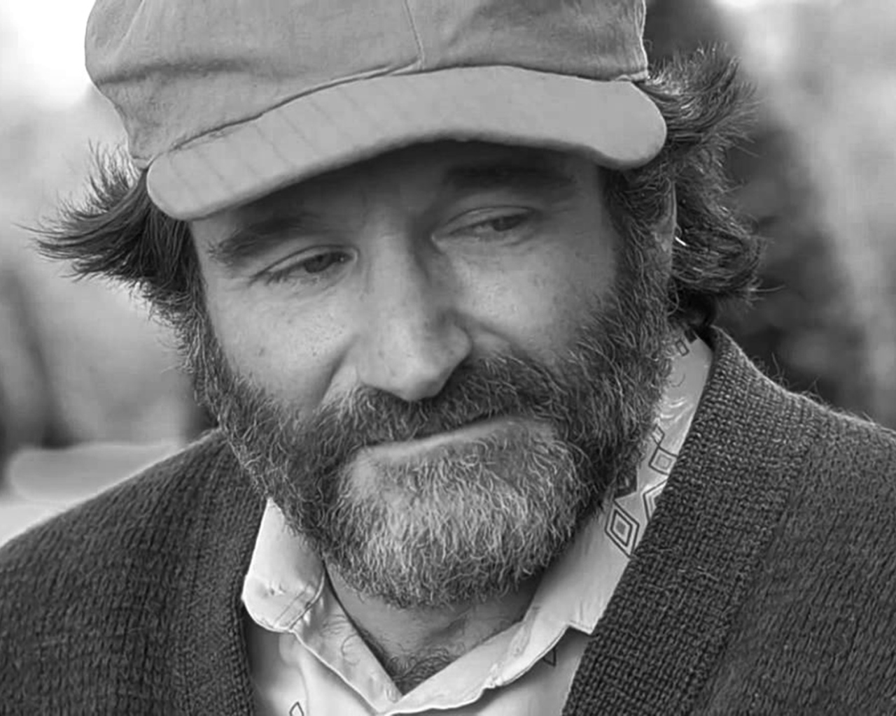 Грустный актер Робин Уильямс