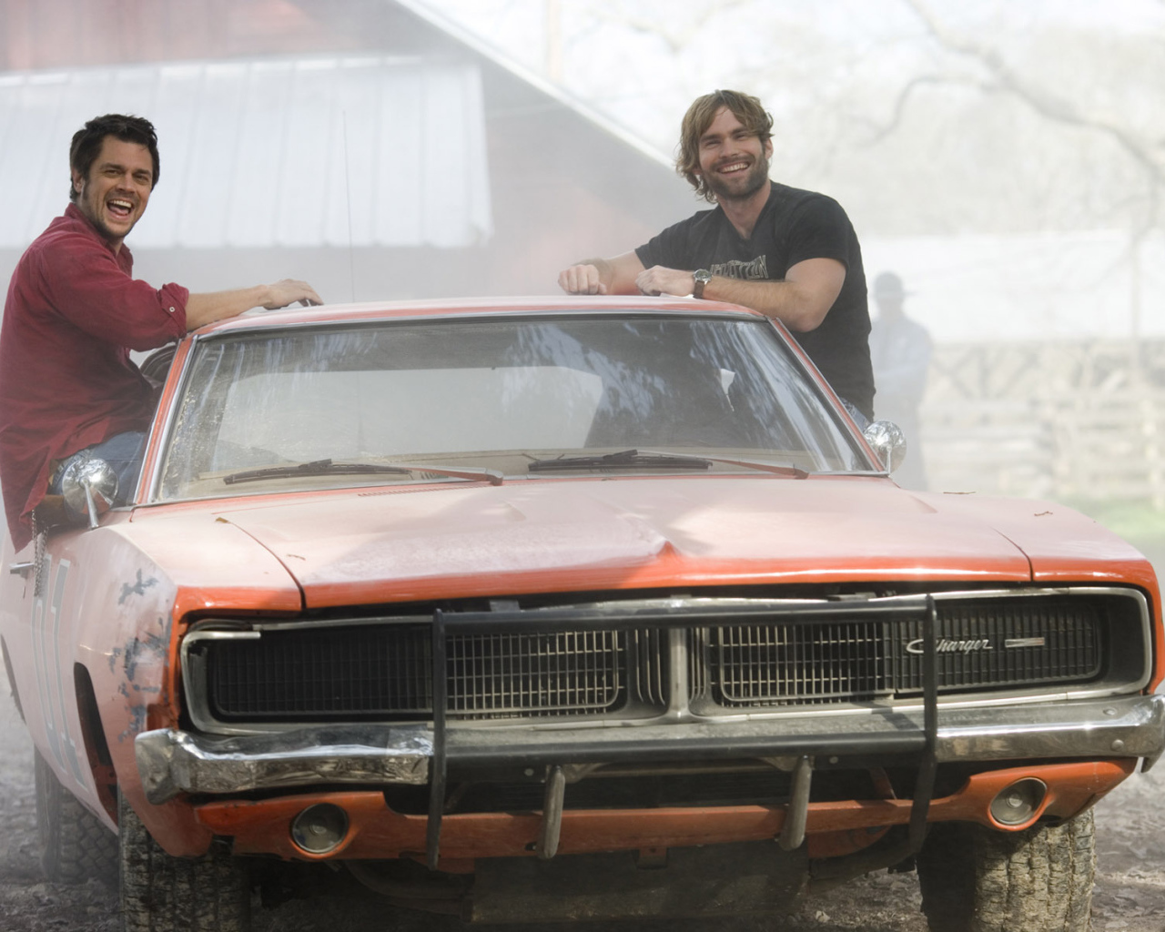 Шонн Уильям Скотт на автомобиле