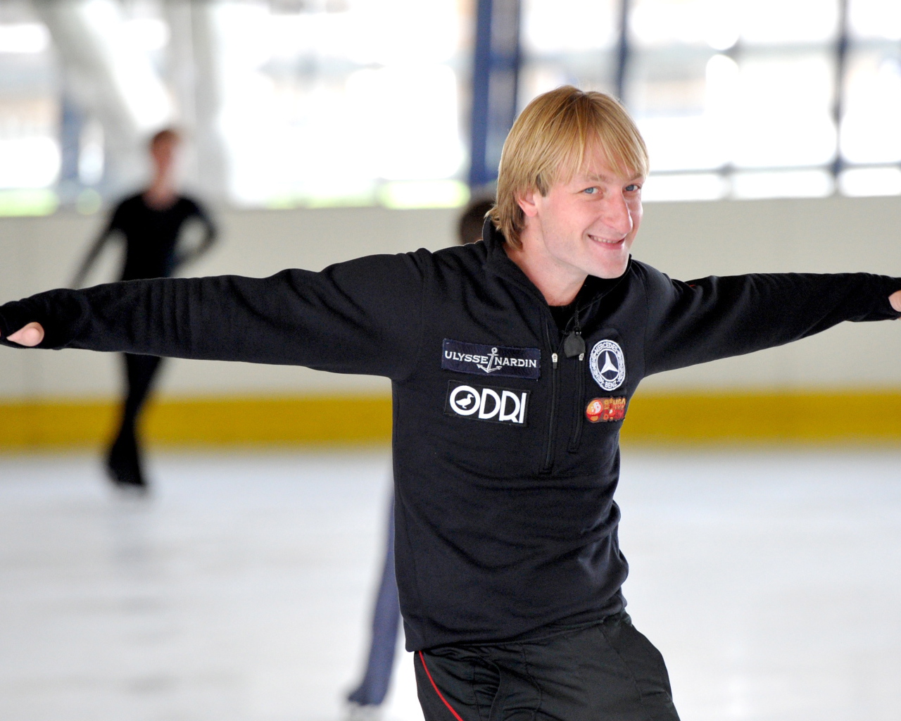 Тренировка фигуриста Евгения Плющенко