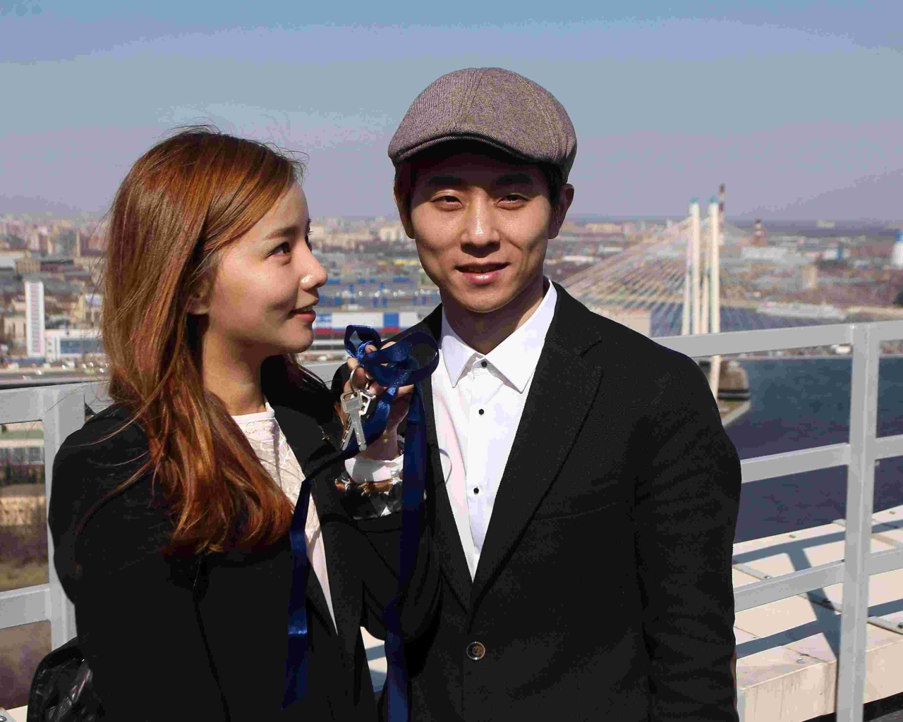 Виктор Ан с женой