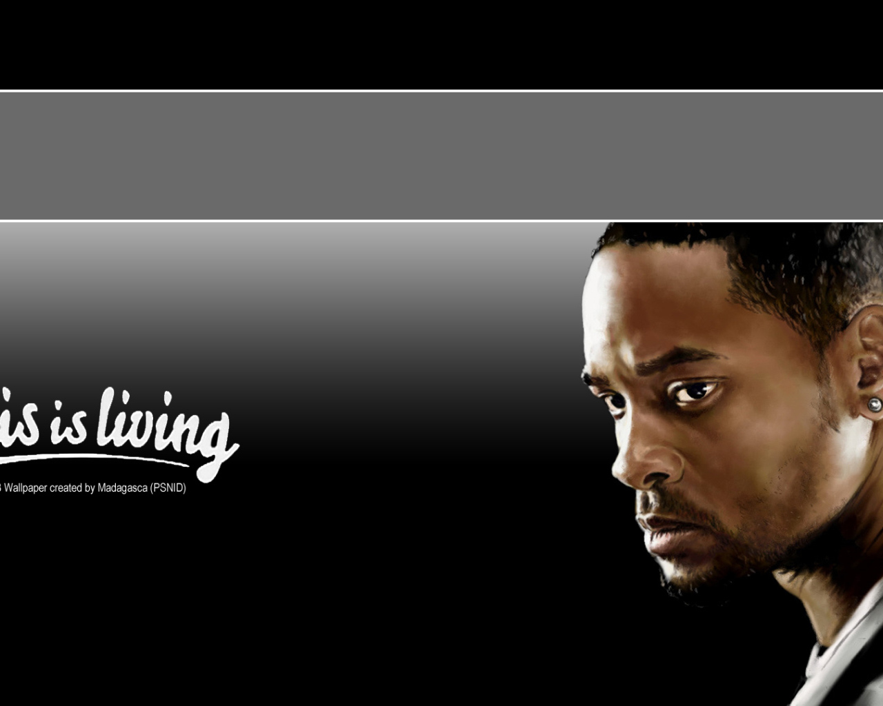 Уилл Смит на темном фоне