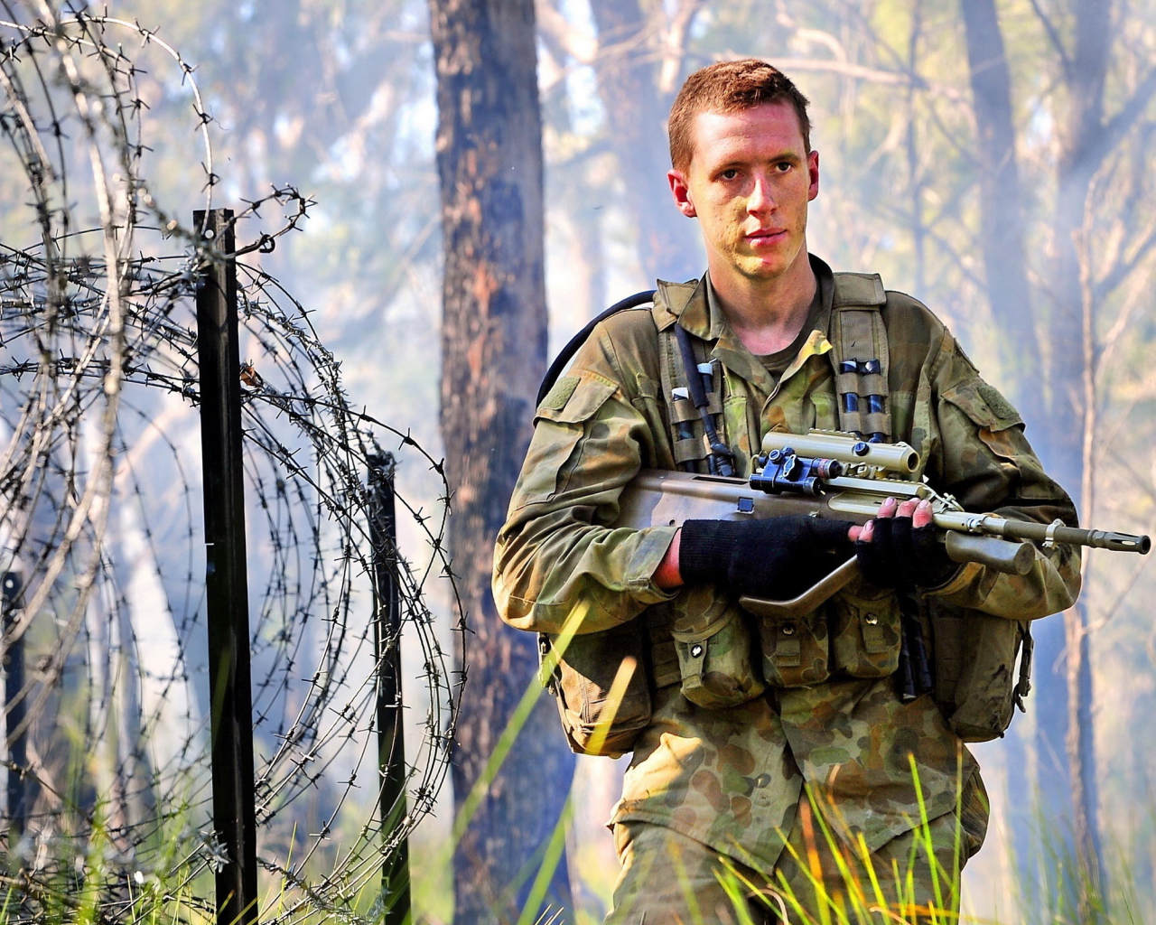 Солдат с винтовкой