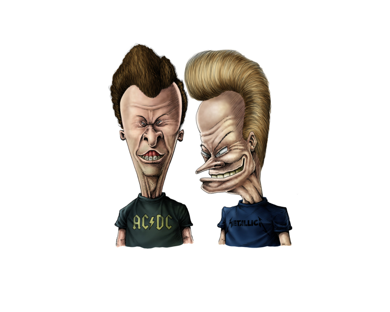 Дружеский шарж на бивис и баттхед