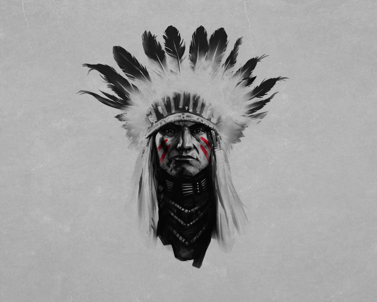 Портрет вождя индейцев