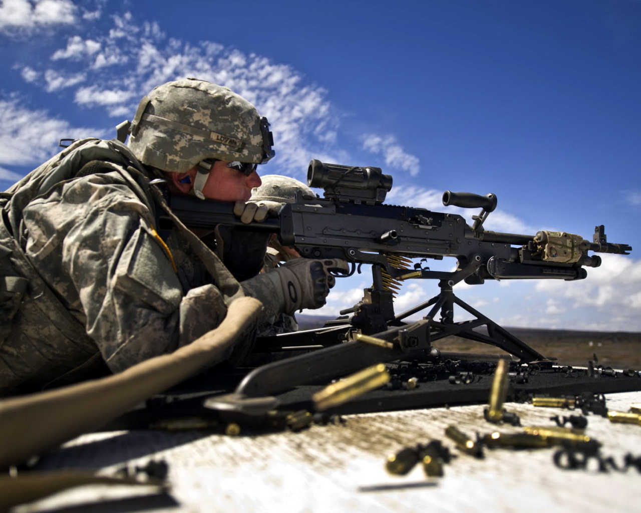 Стрельба из пулемета