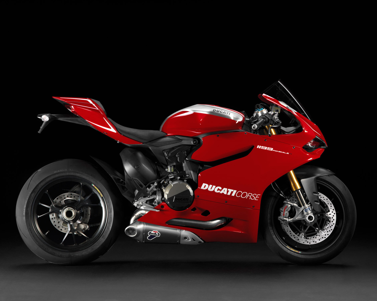 Красивый мотоцикл Ducati Superbike 1199 Panigale