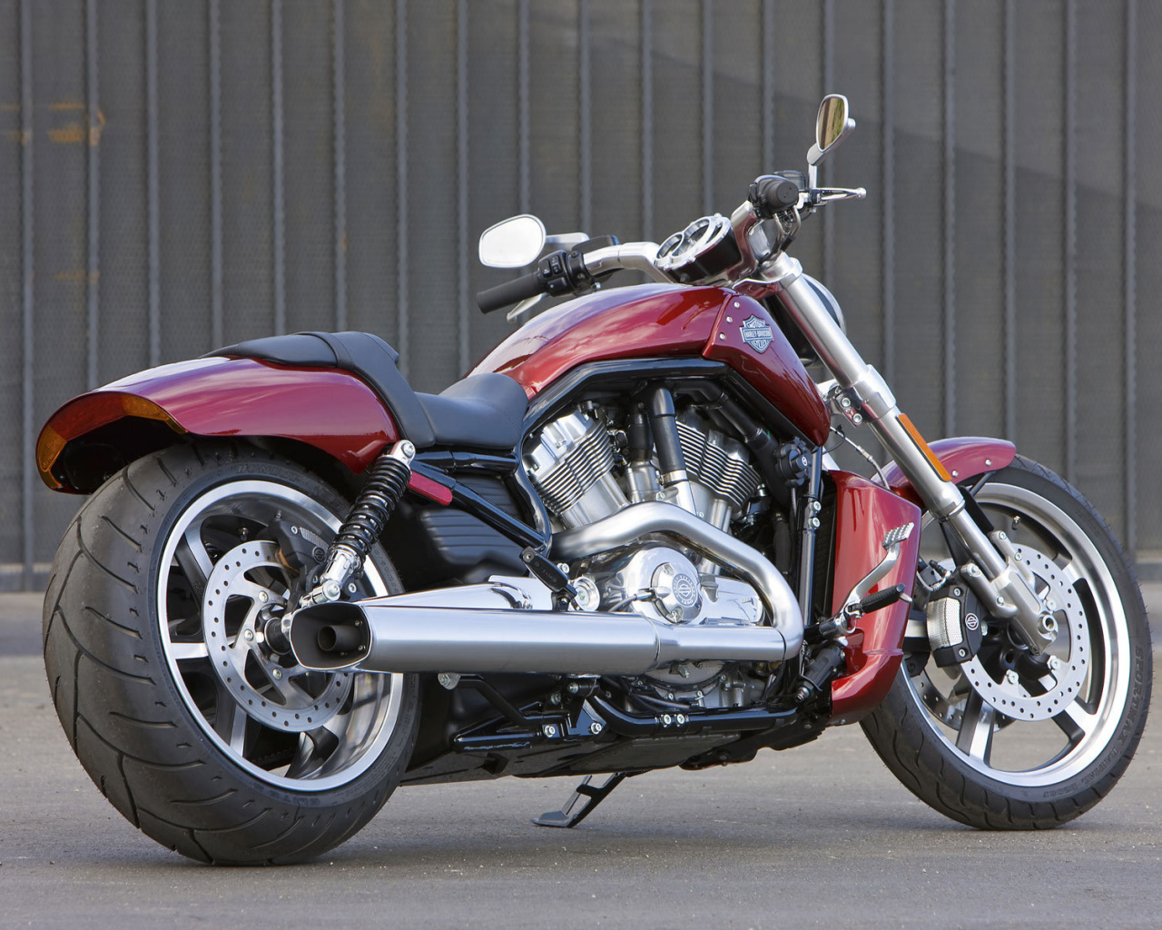 Красивый мотоцикл Harley-Davidson V-Rod Muscle