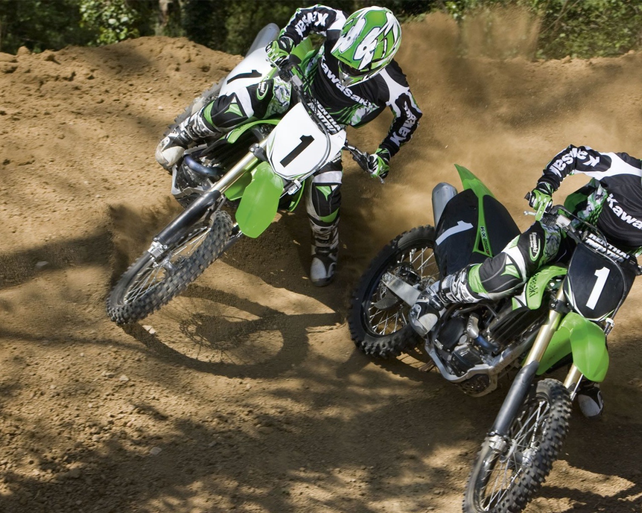 Мотоцикл модели Kawasaki KX 250 F