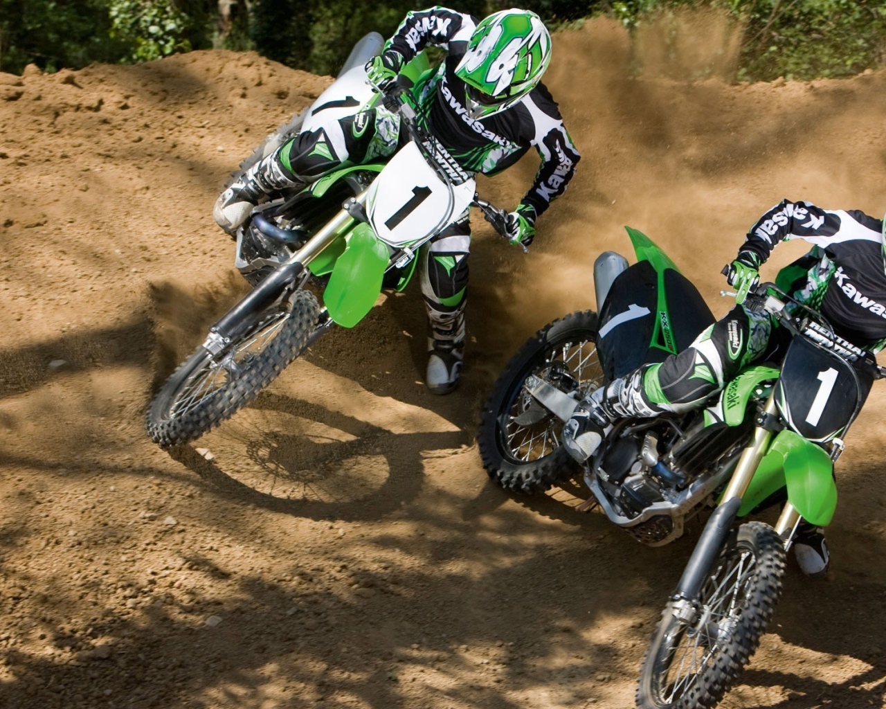 Мотоцикл модели Kawasaki KX 450 F