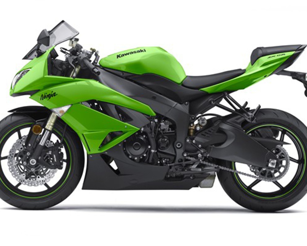 Мотоцикл модели Kawasaki Ninja ZX-6R