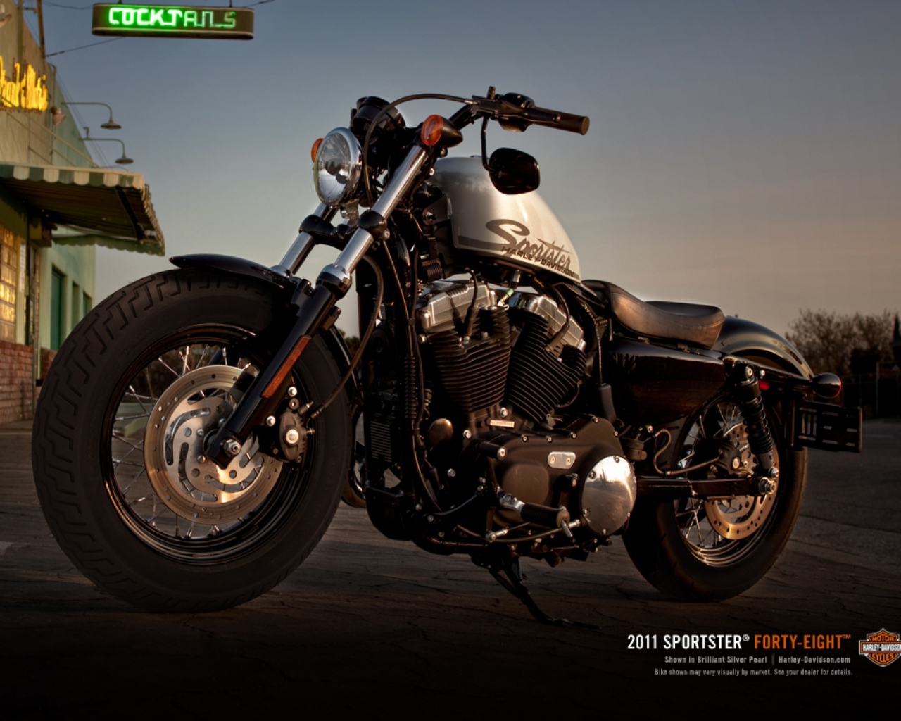 Быстрый мотоцикл Harley-Davidson XL 1200X Sportster Forty-Eight