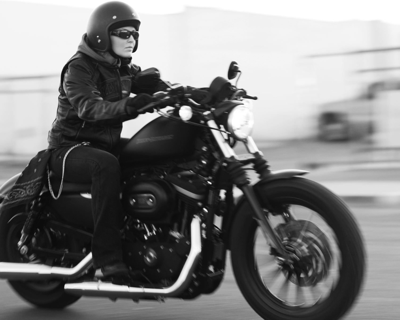 Быстрый мотоцикл Harley-Davidson XL 883N Sportster Iron