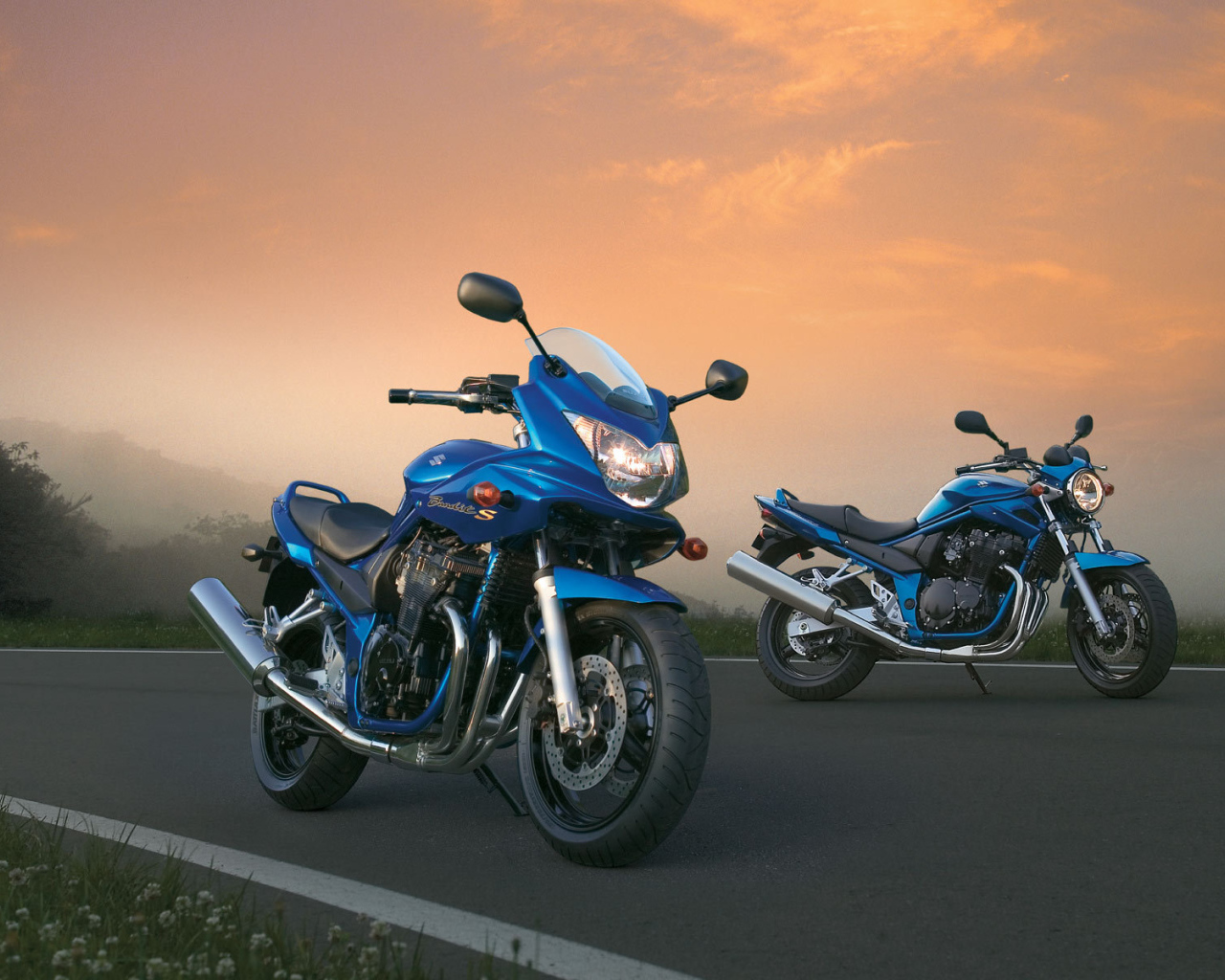 Быстрый мотоцикл Suzuki GSF 650