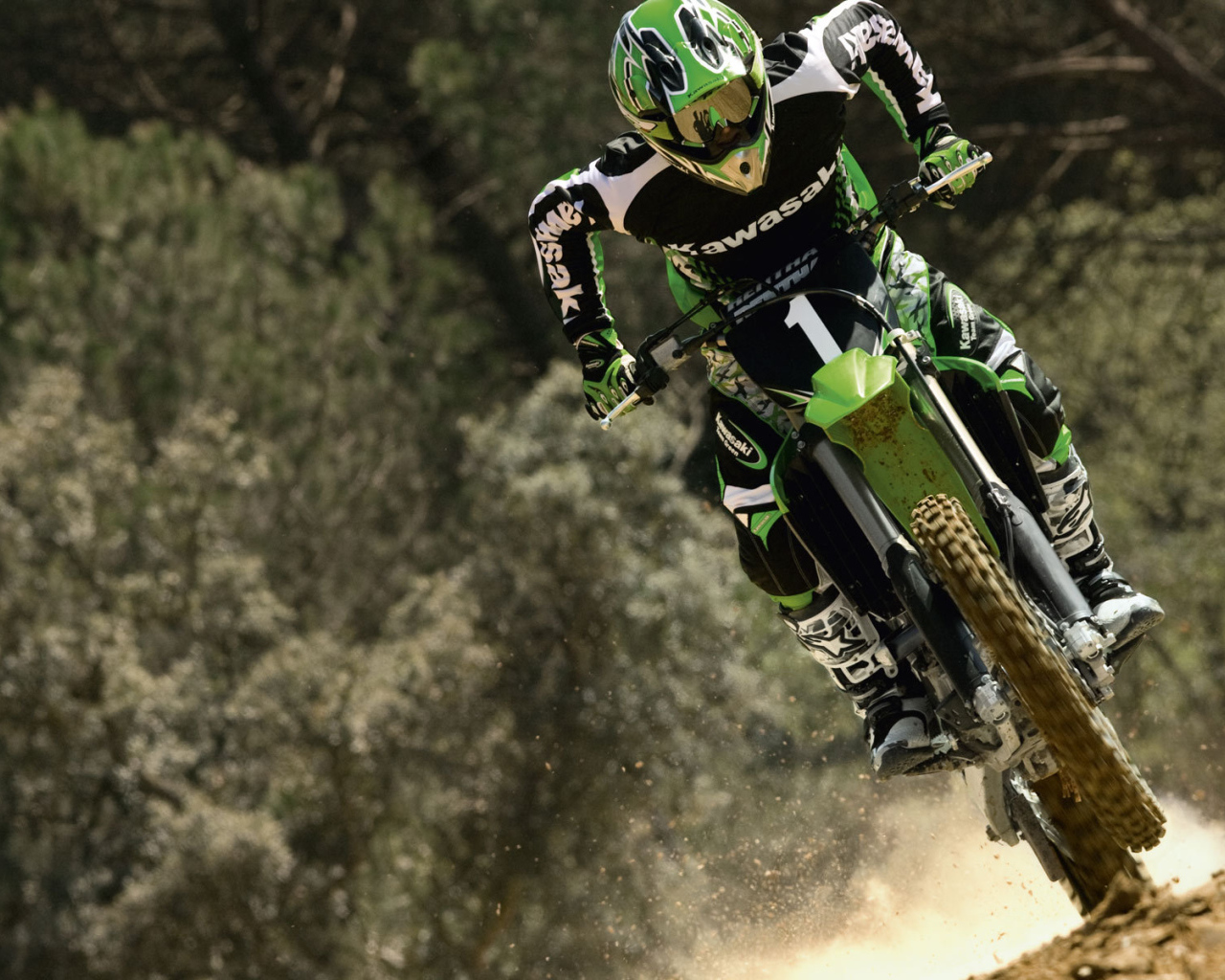 Быстрый мотоцикл Kawasaki KX 250 F