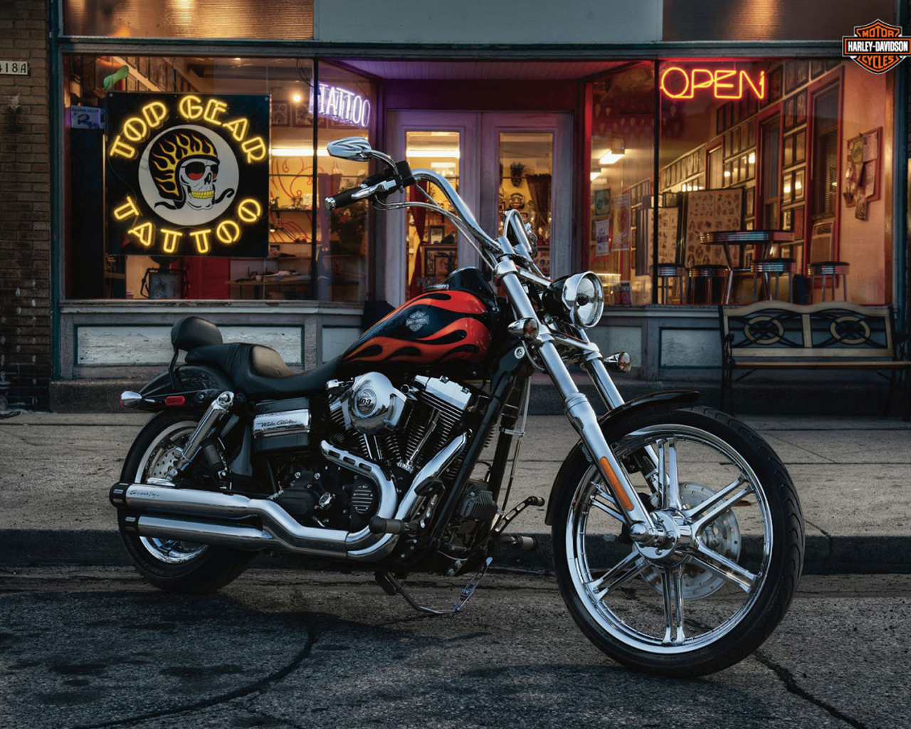Невероятный мотоцикл Harley-Davidson Dyna Wide Glide