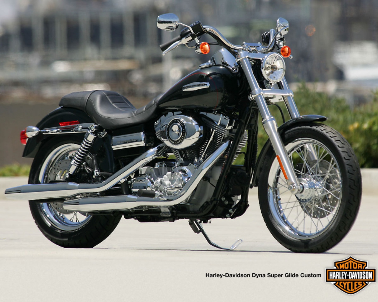 Невероятно быстрый мотоциклHarley-Davidson Dyna Super Glide Custom