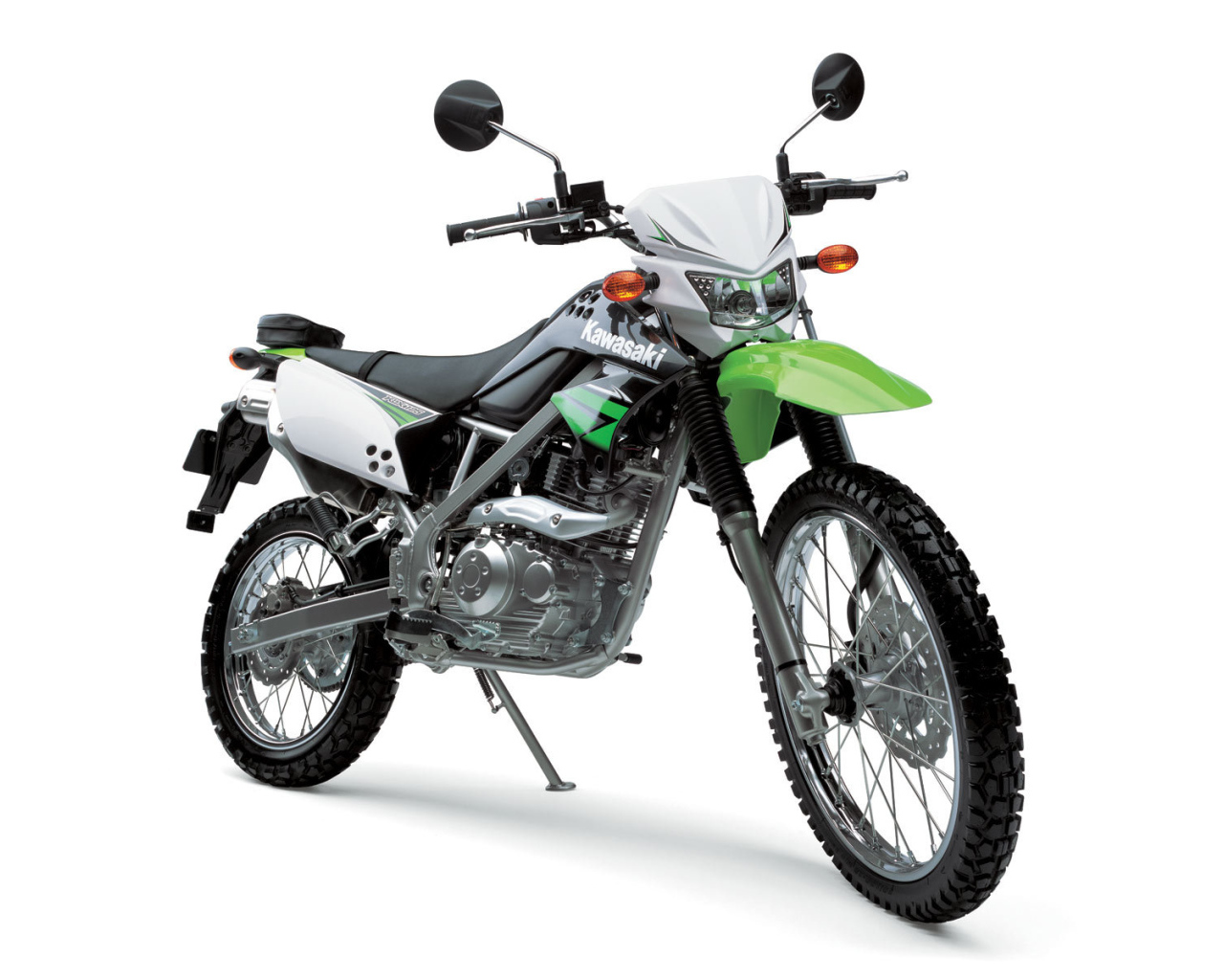Быстрый мотоцикл Kawasaki KLX 125