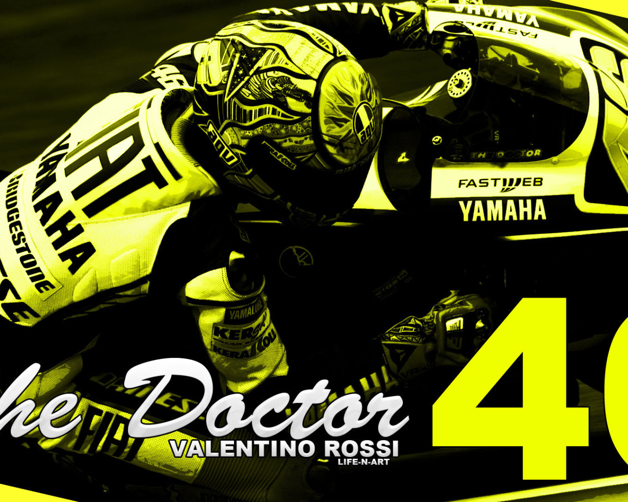 Валентино Росси мотогонщик на Ямахе