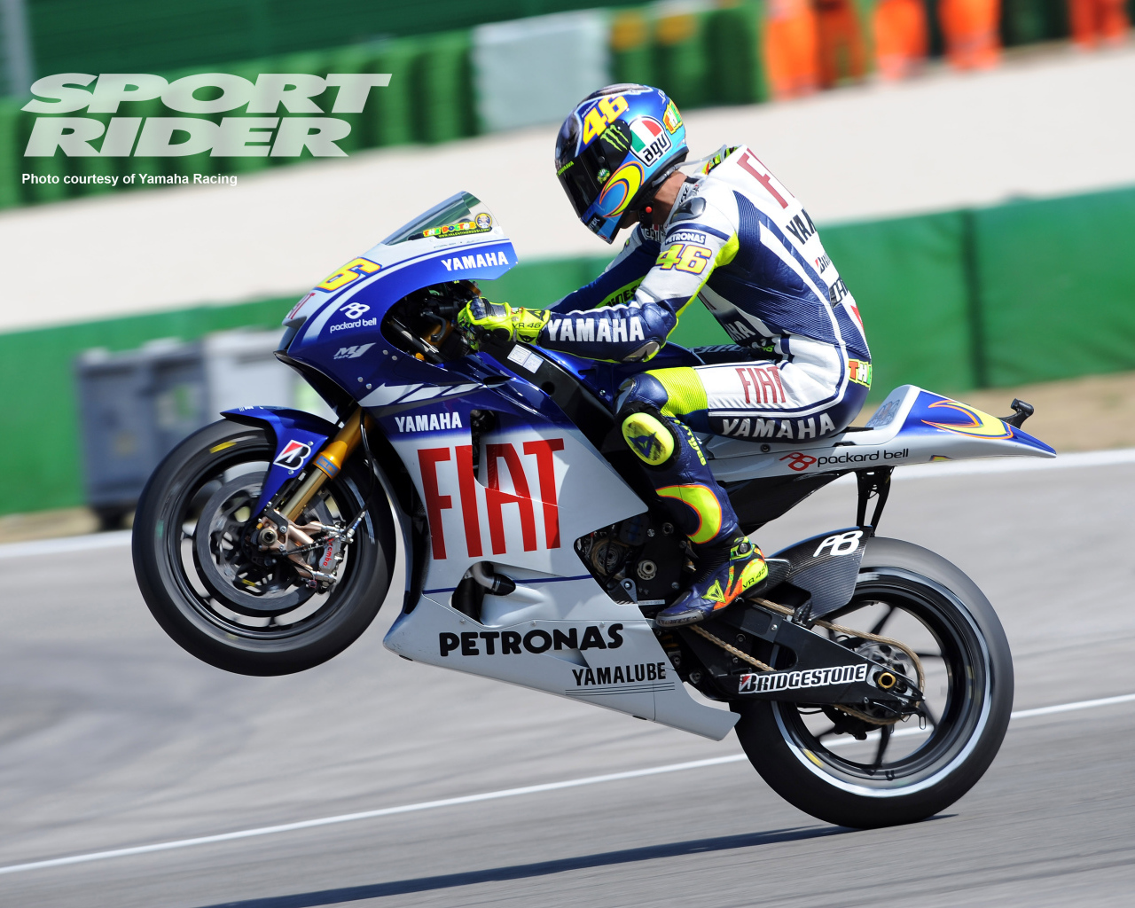 Валентино Росси на мотоцикле