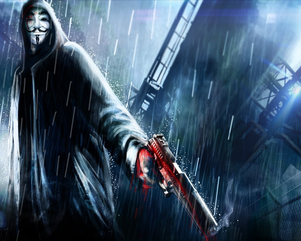 Анонимус с пистолетом