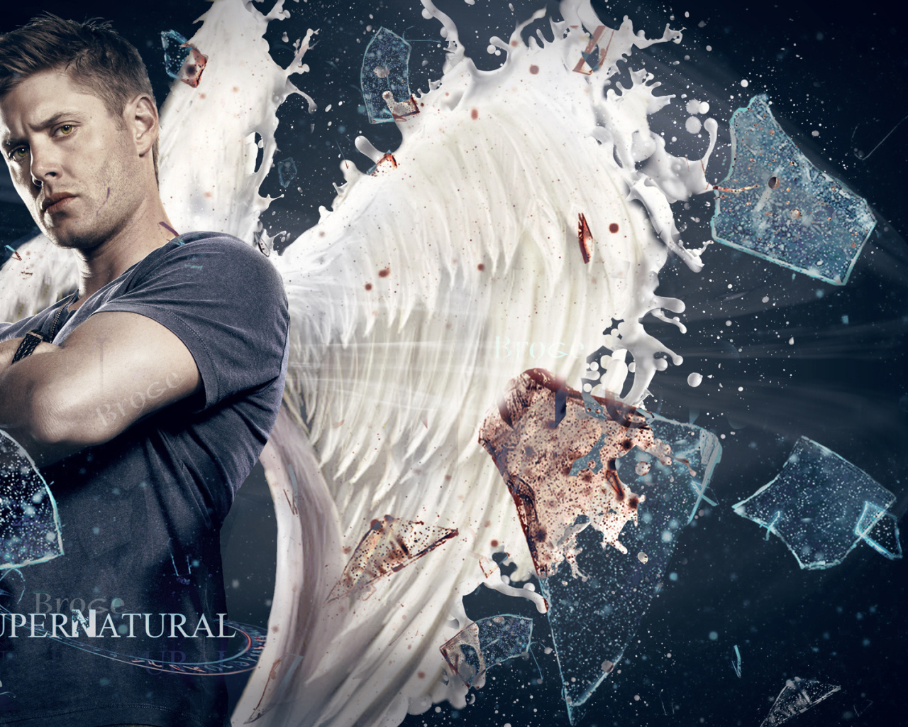 Дин с крыльями из сериала Сверхъестественное