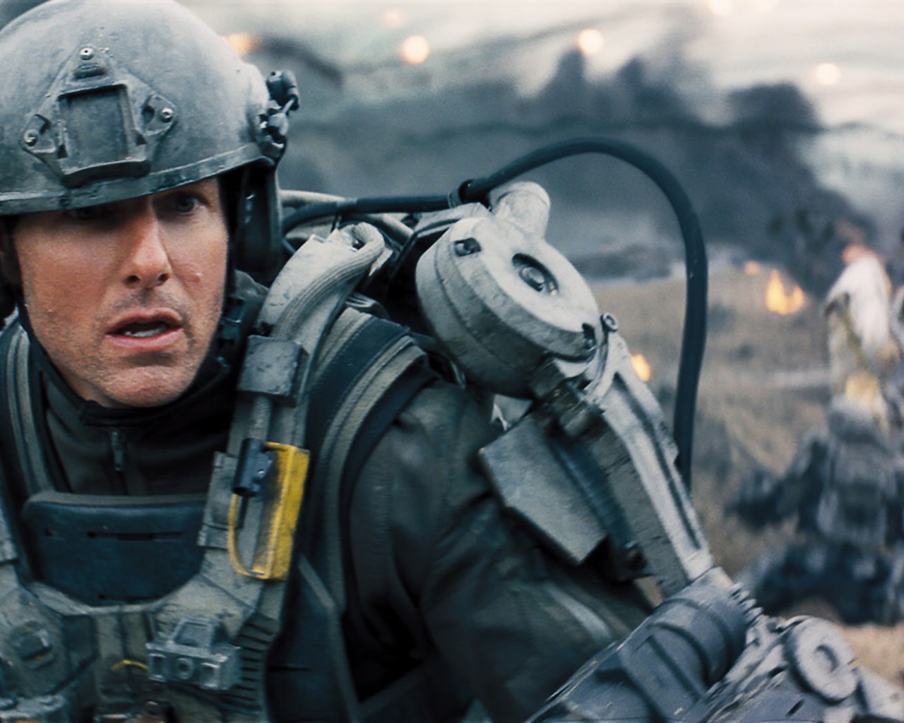 Кадр из фильма Грань будущего 2014