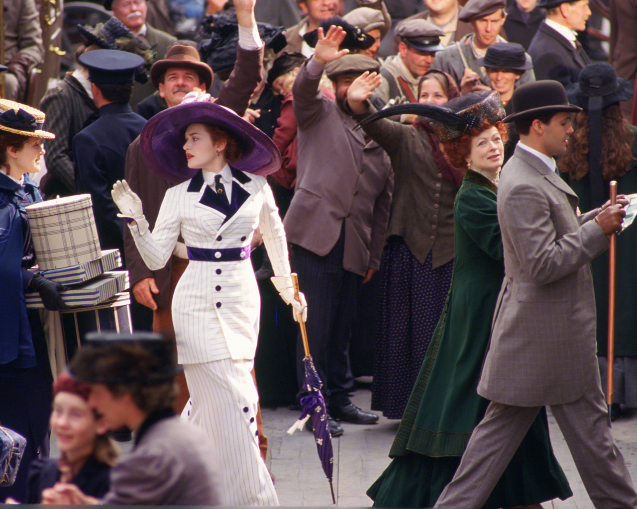 Посадка на корабль в фильме Титаник