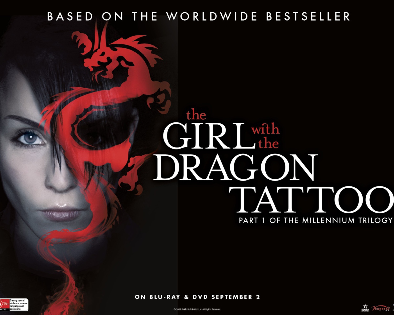 Популярный шедевр Девушка с татуировкой дракона