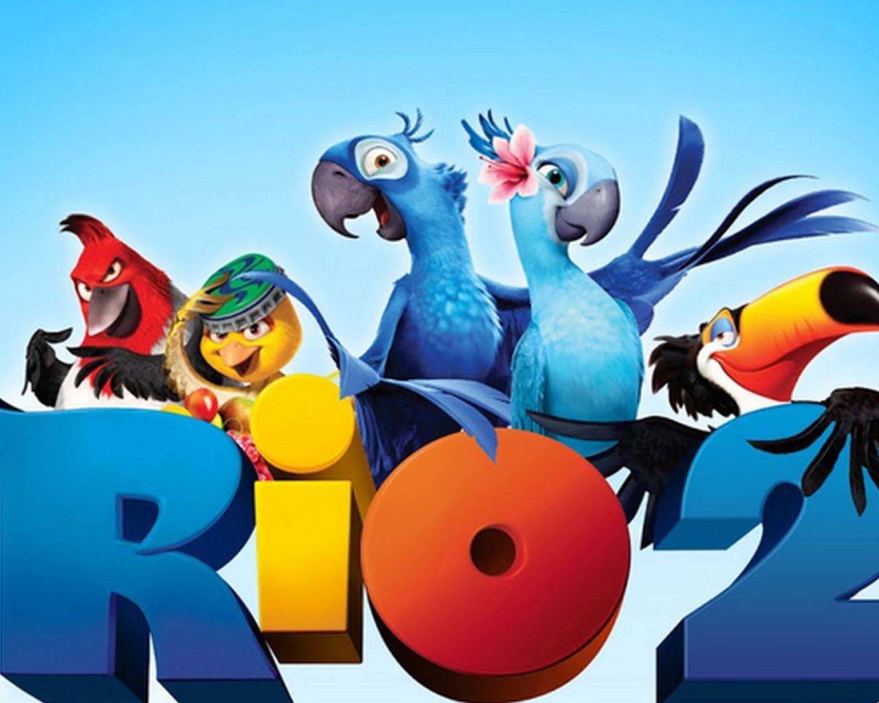 Рио 2 птицы на пляже