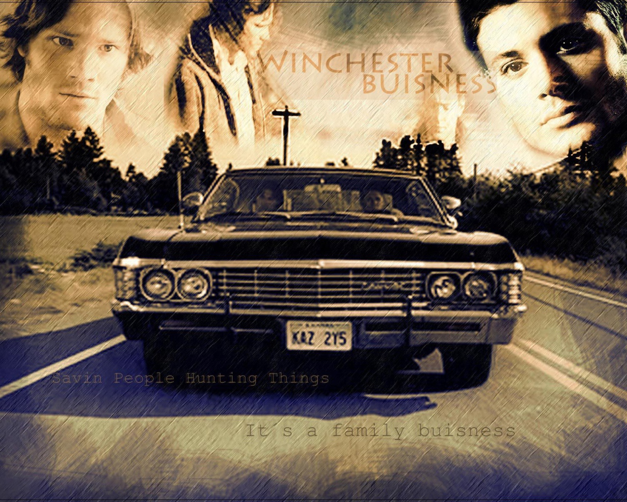 Автомобиль Винчестеров из сериала Сверхъестественное