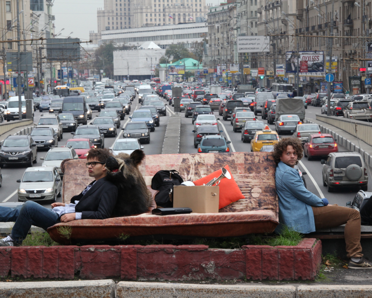 Одноклассники.ru НаCLICKай удачу на фоне Москвы