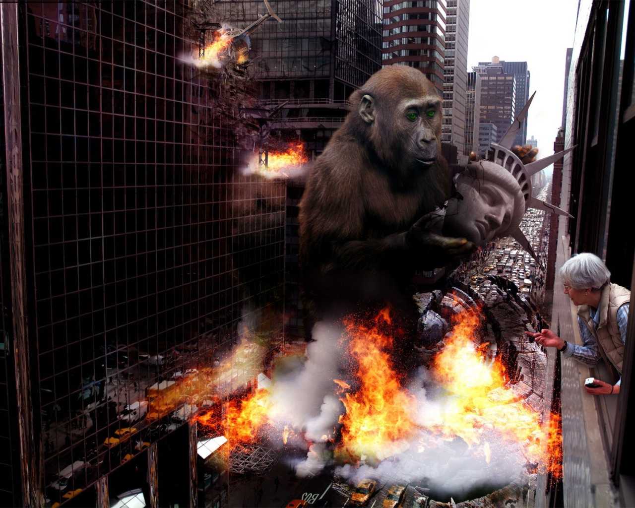 Кинг Конг в Нью Йорке