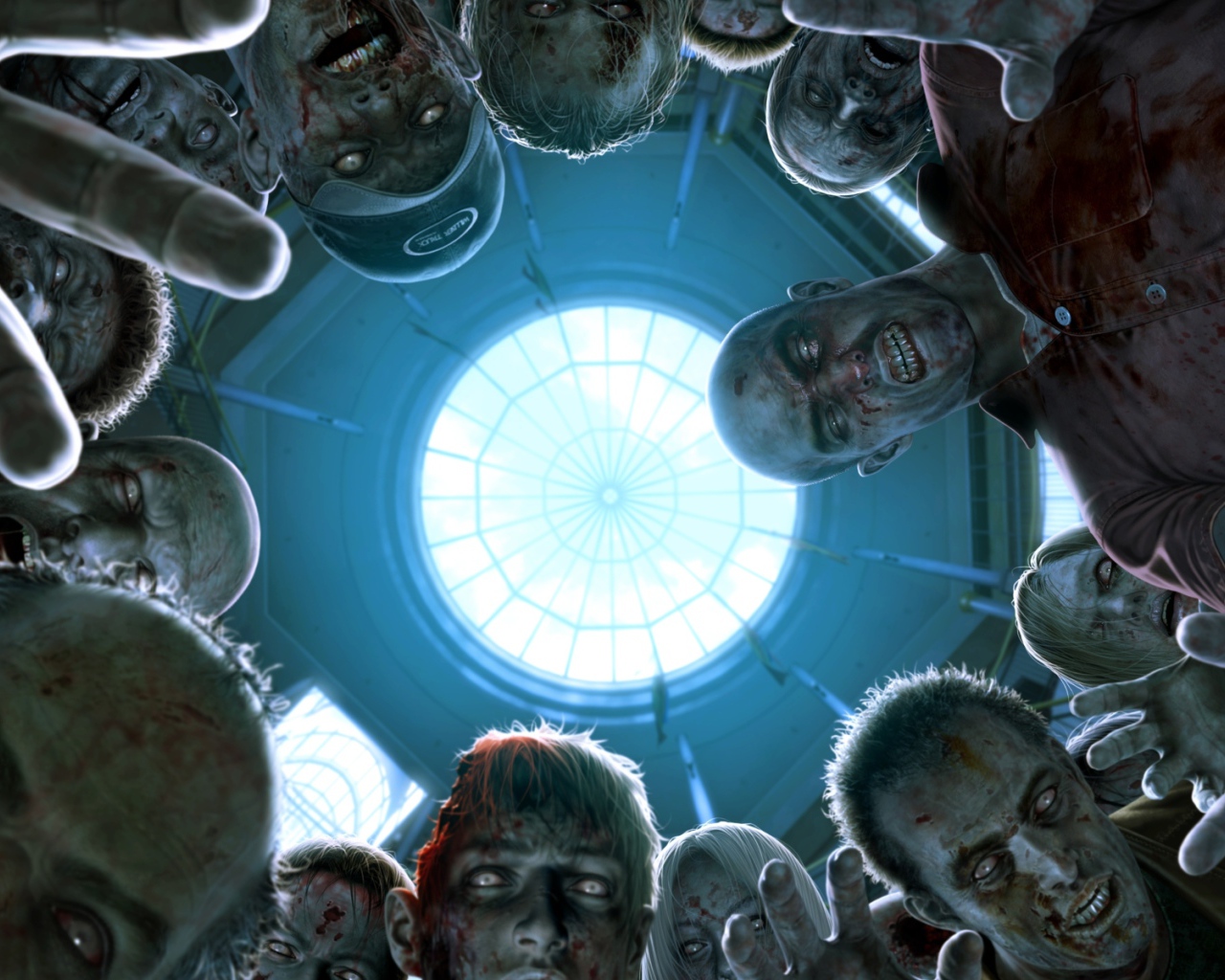 Зомби вид снизу