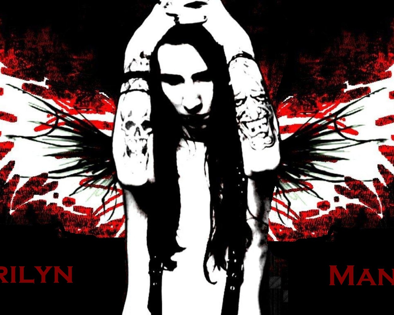 Крылья ангела у Marilyn Manson