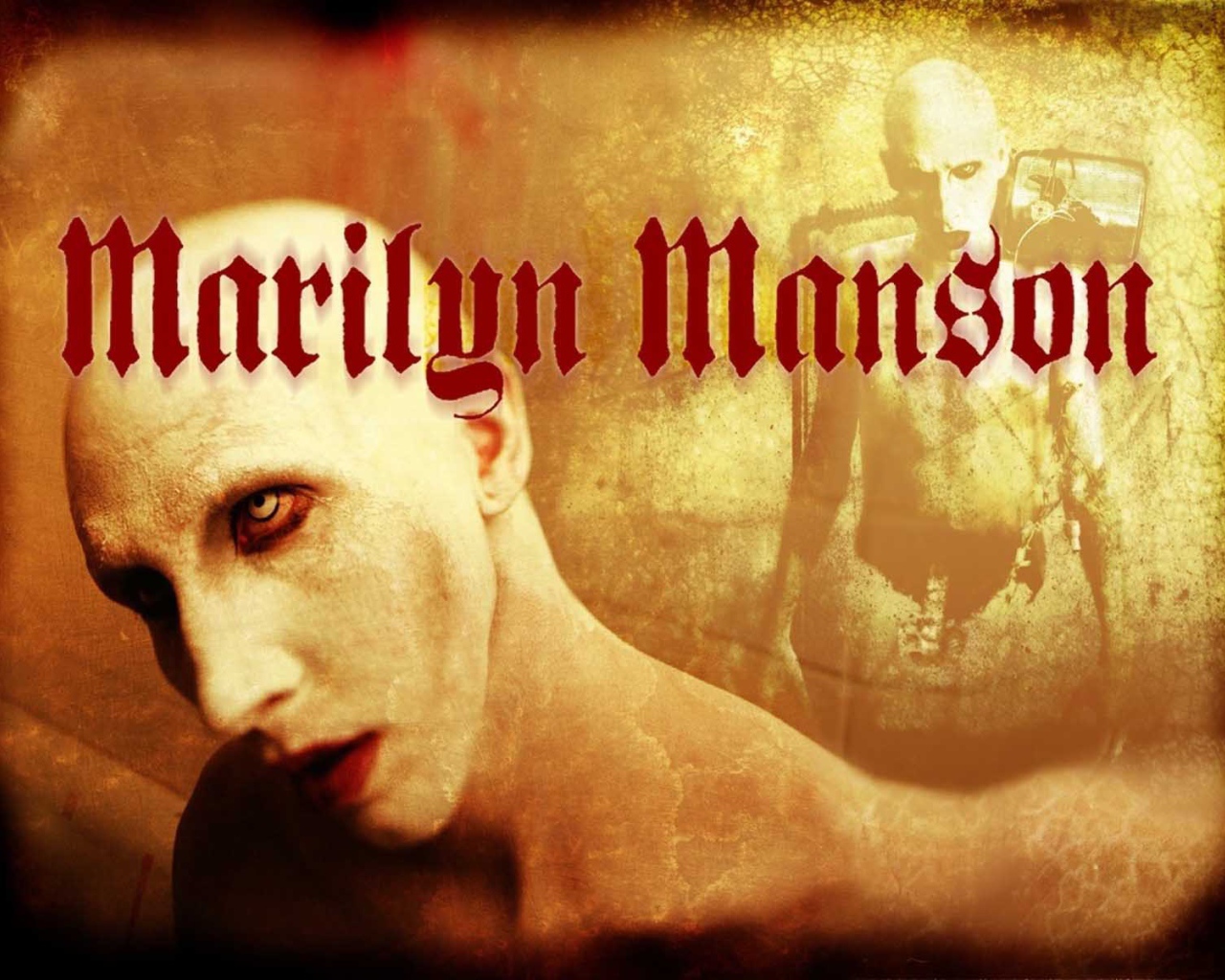Marilyn Manson without hair