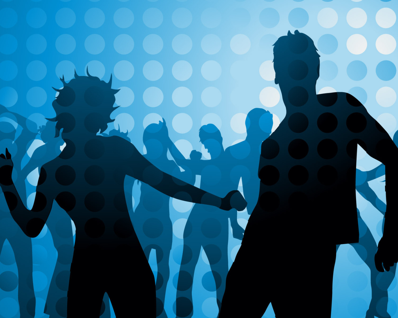 Страстная пара на танцполе