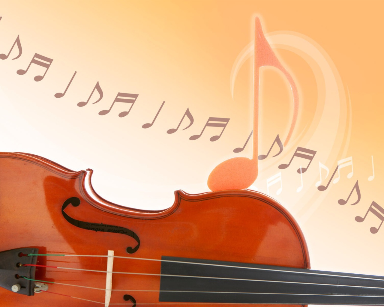 Скрипка и ноты