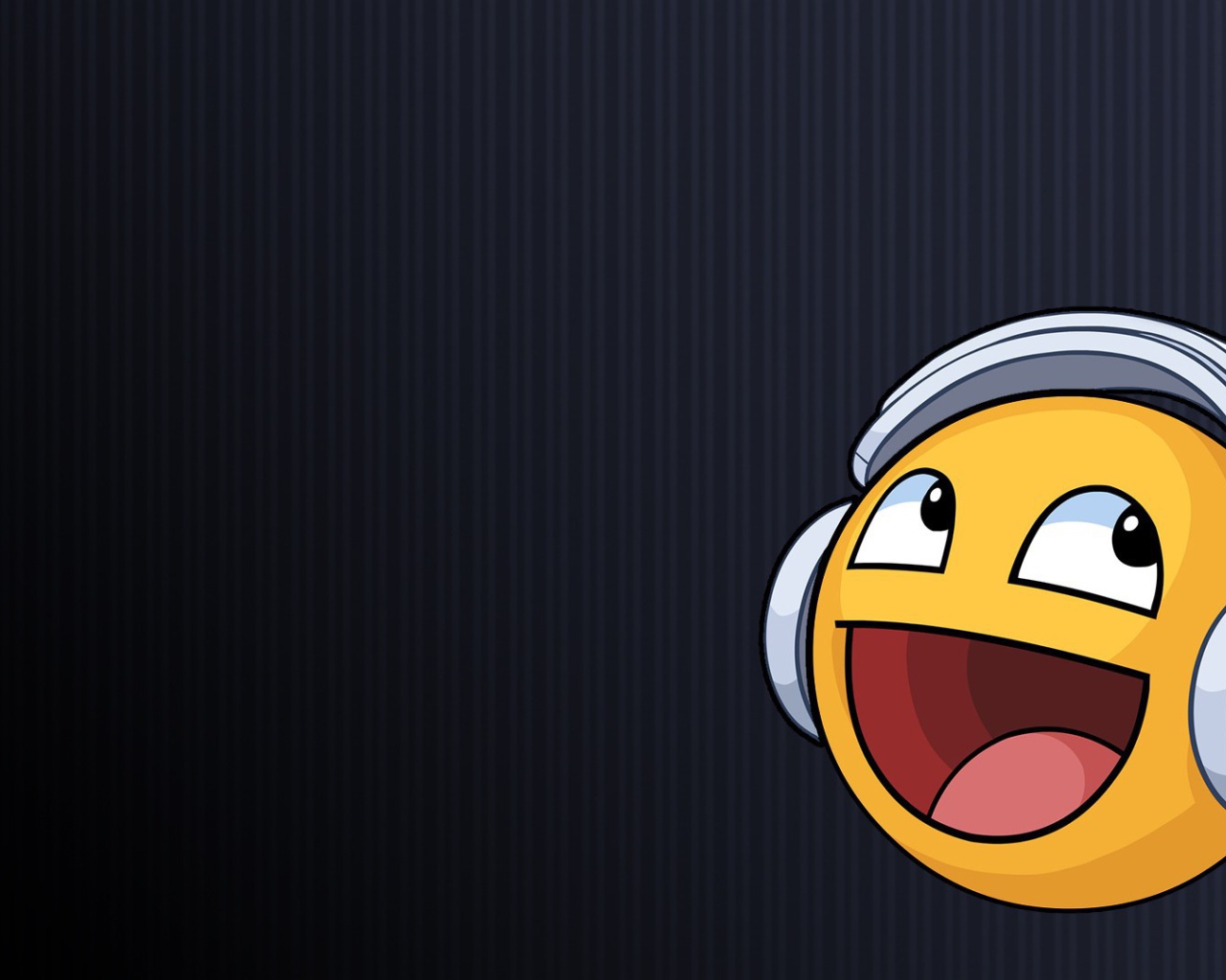 Смайлик в наушниках