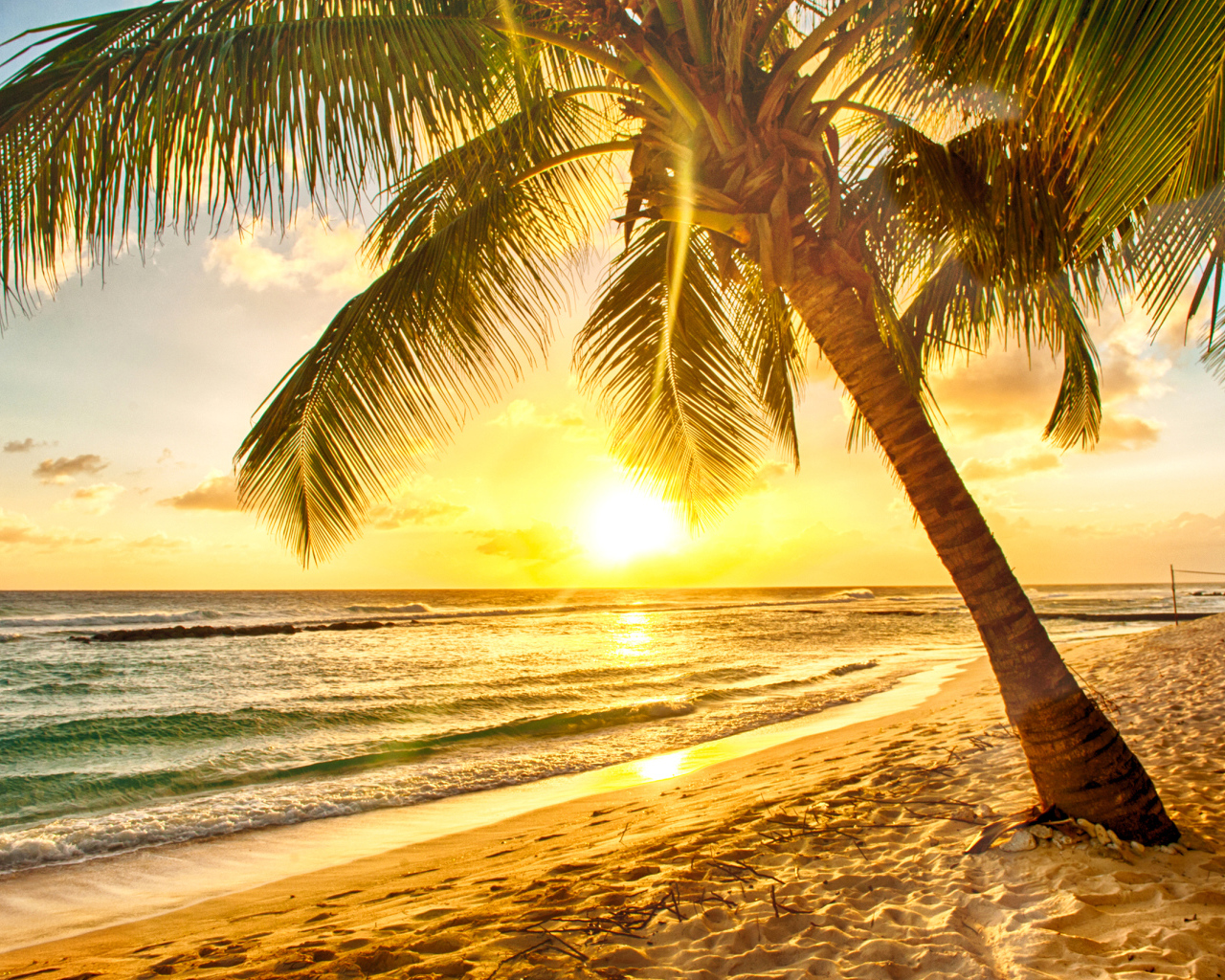 Рассвет на пляже