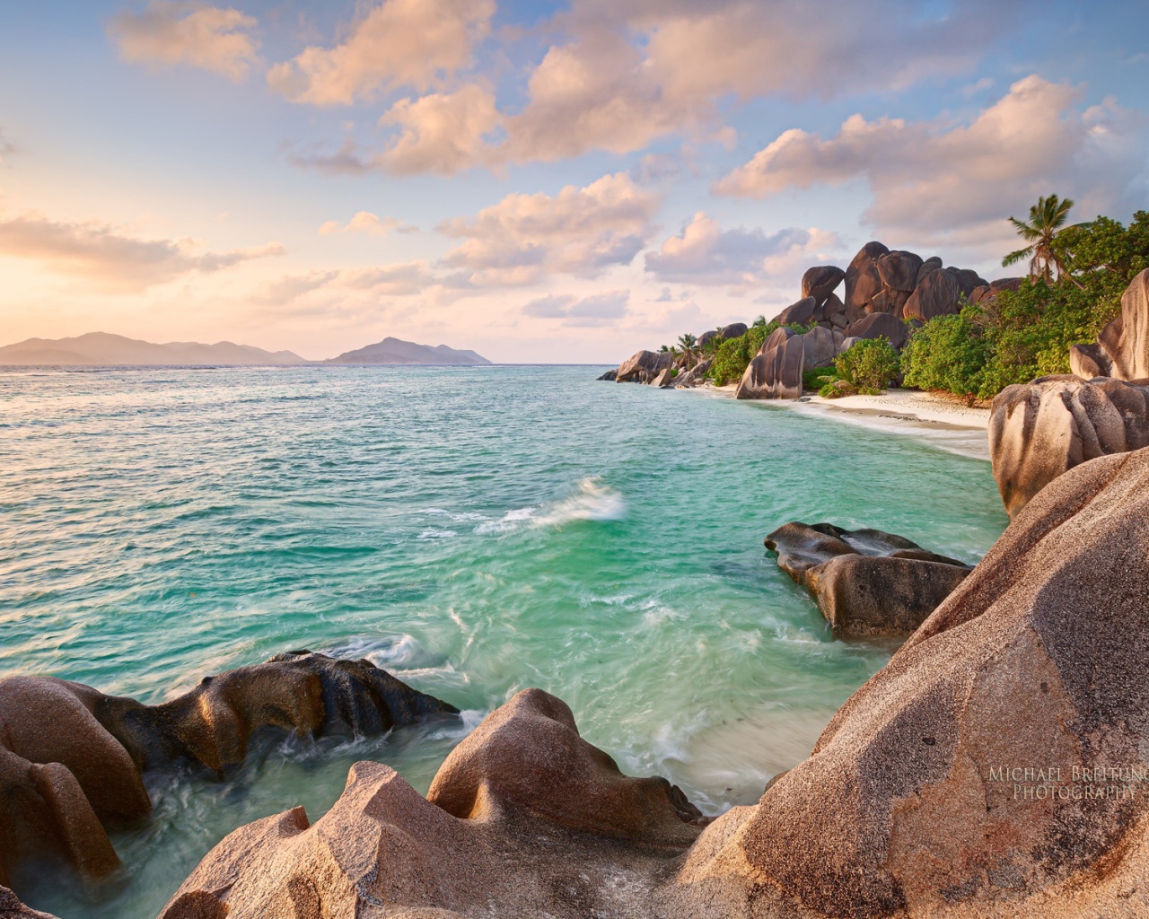 Пляж на Сейшелах 