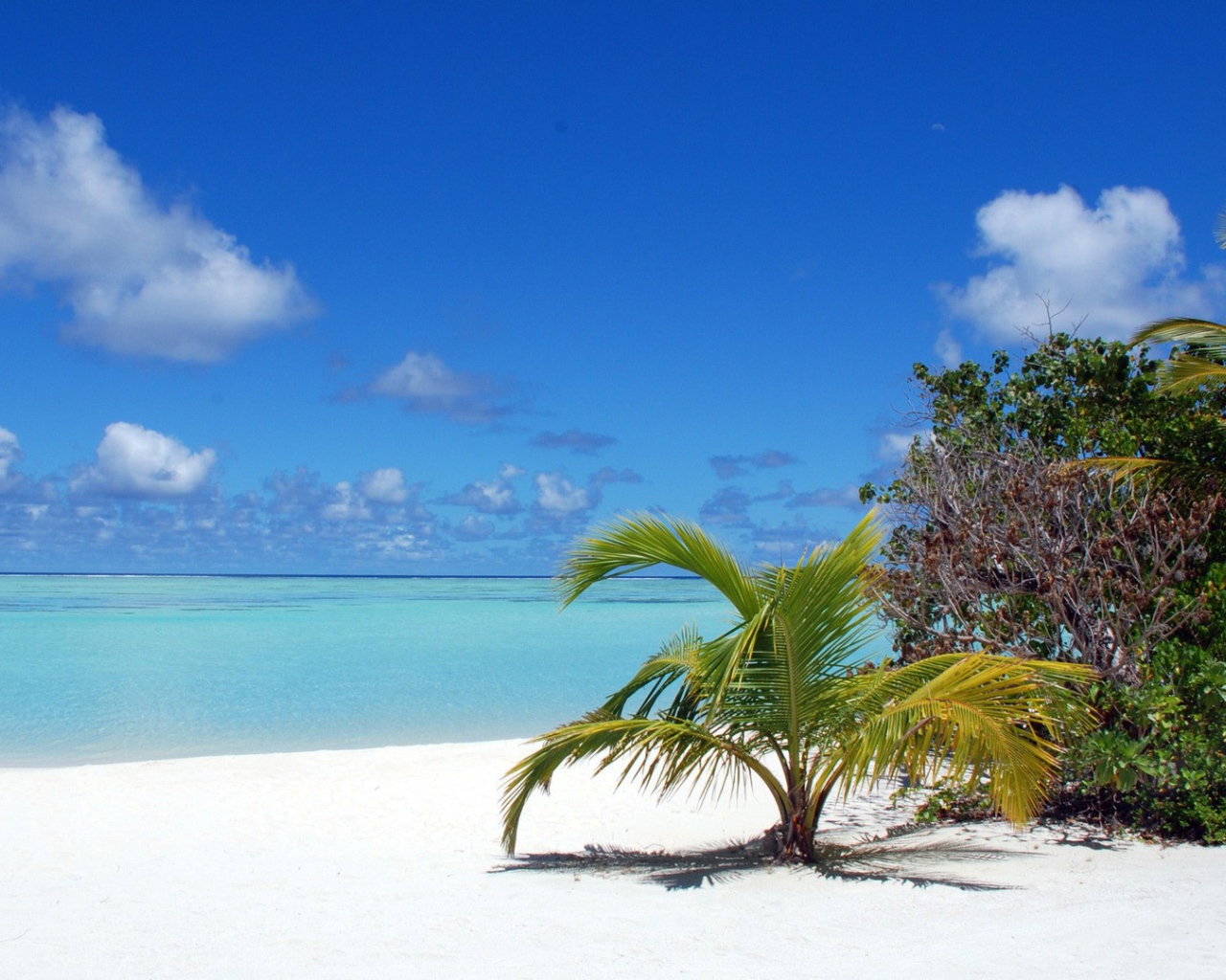 Пляж на Мальдивах