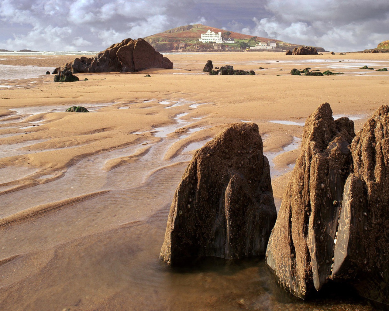 Пляж после отлива