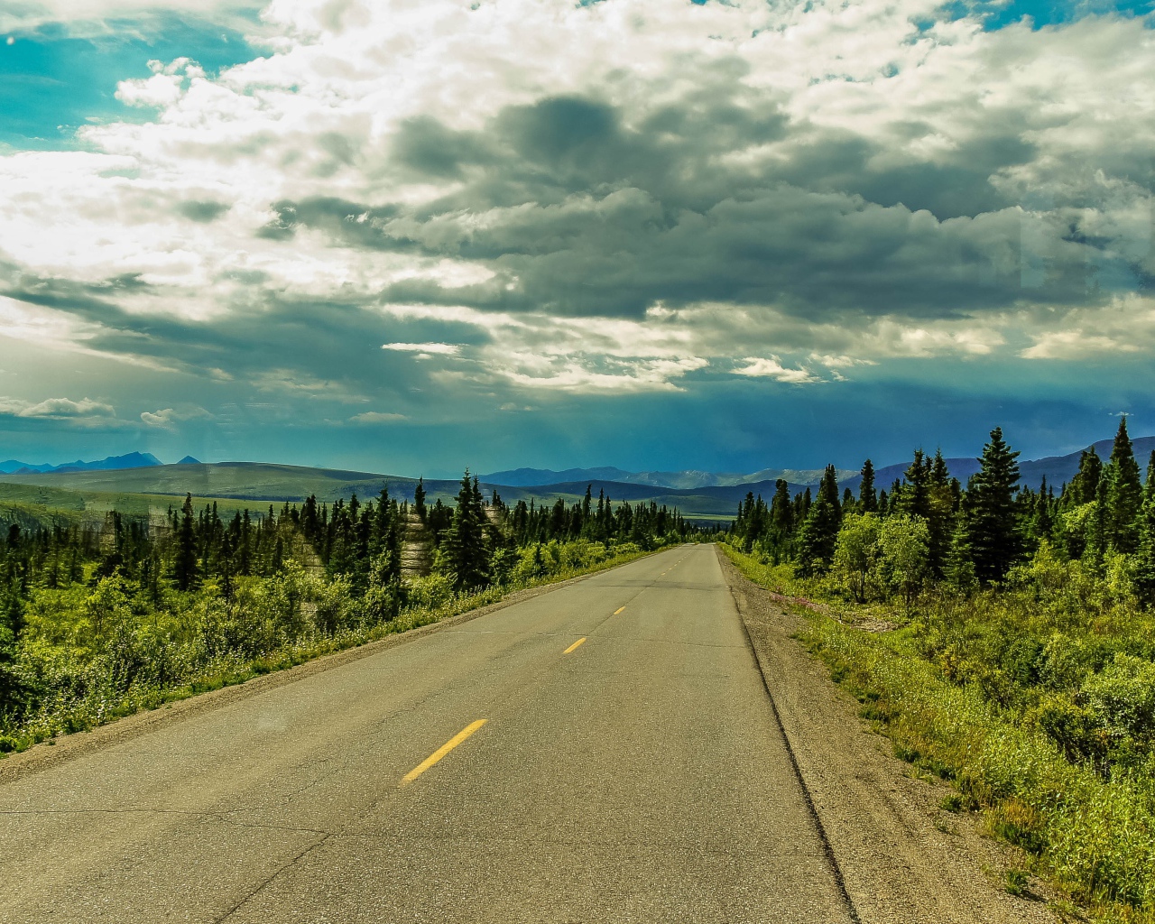 Облака над равниной