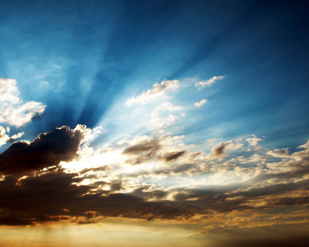 Лучи солнца