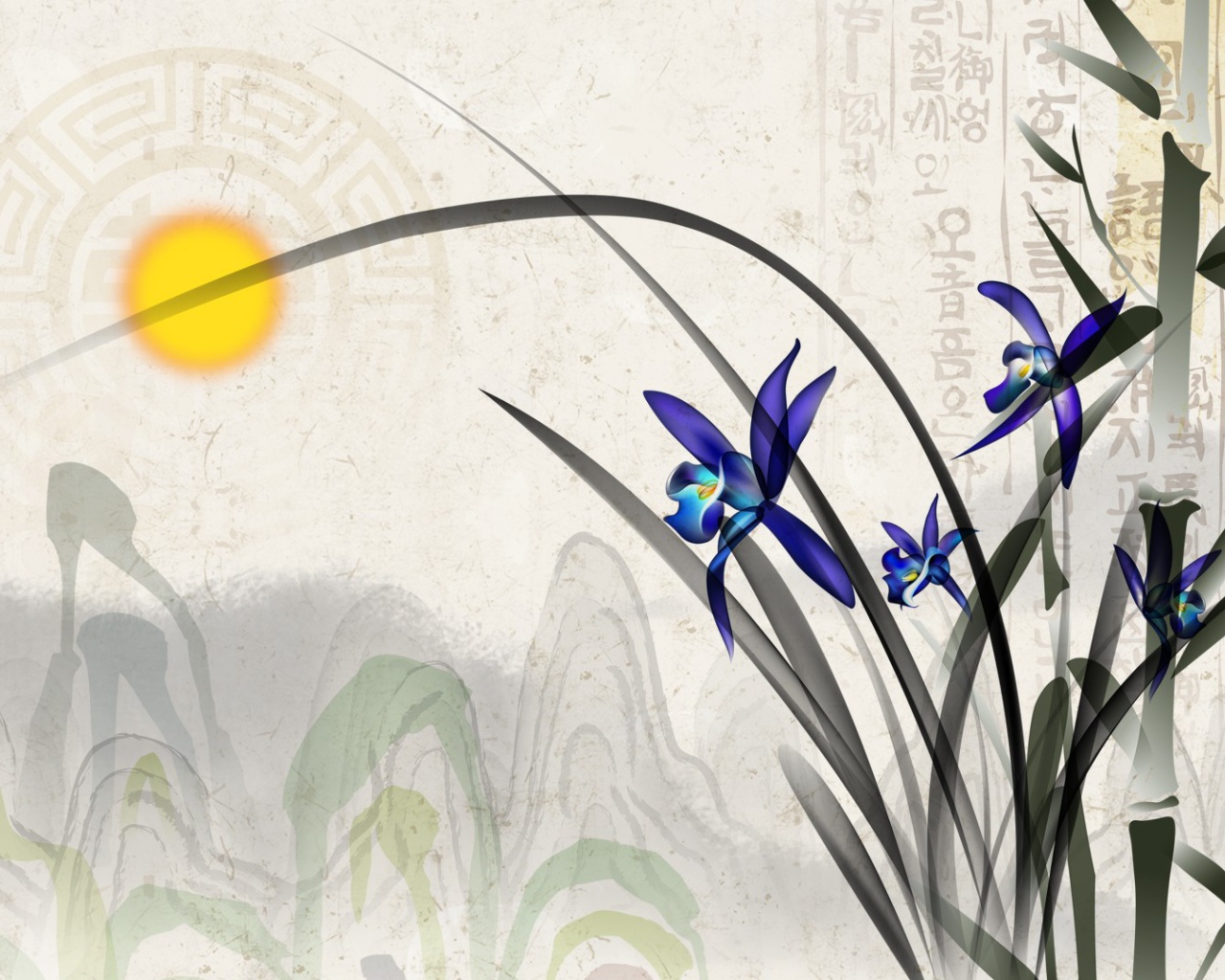 Ирис на картине