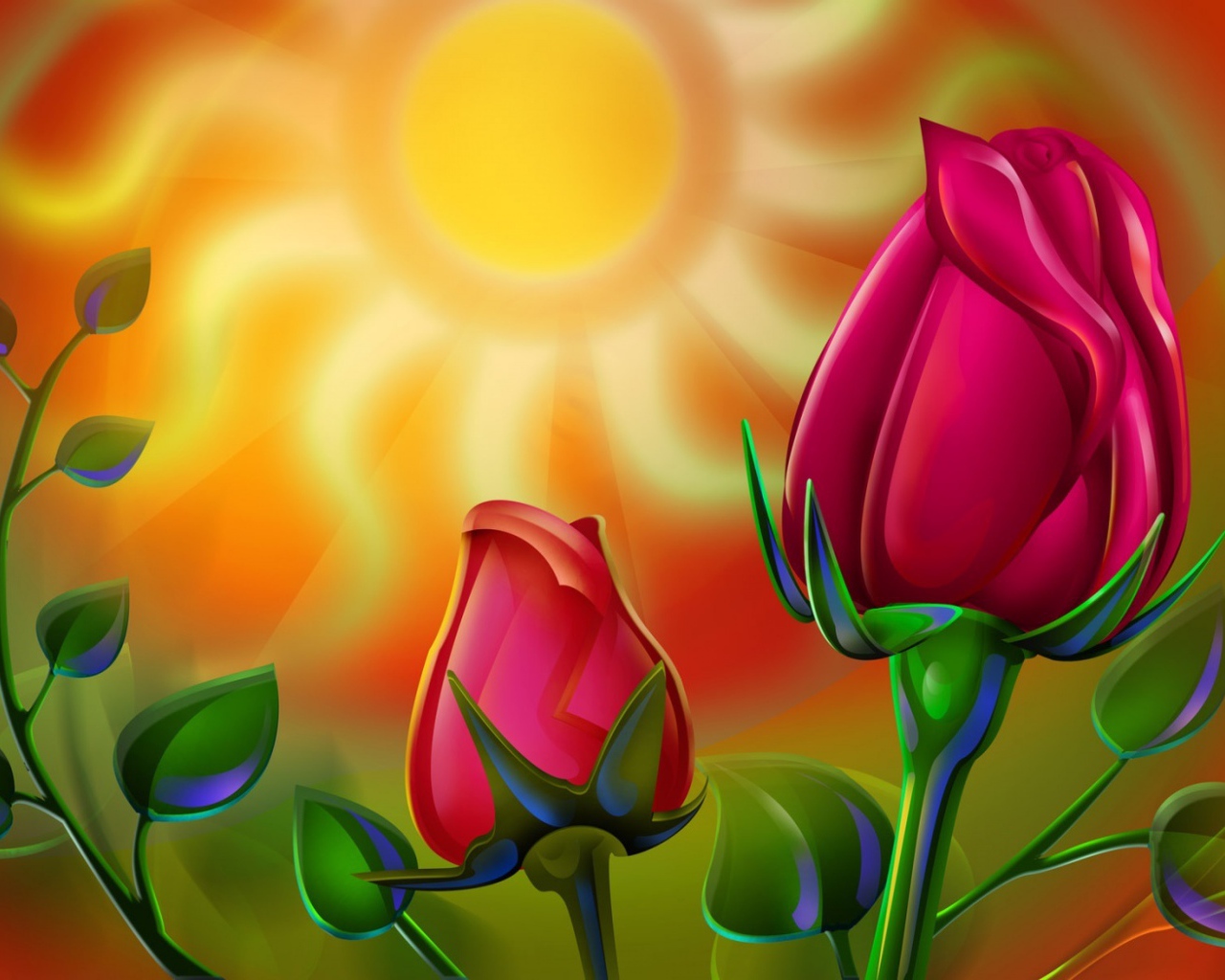 Солнечная роза