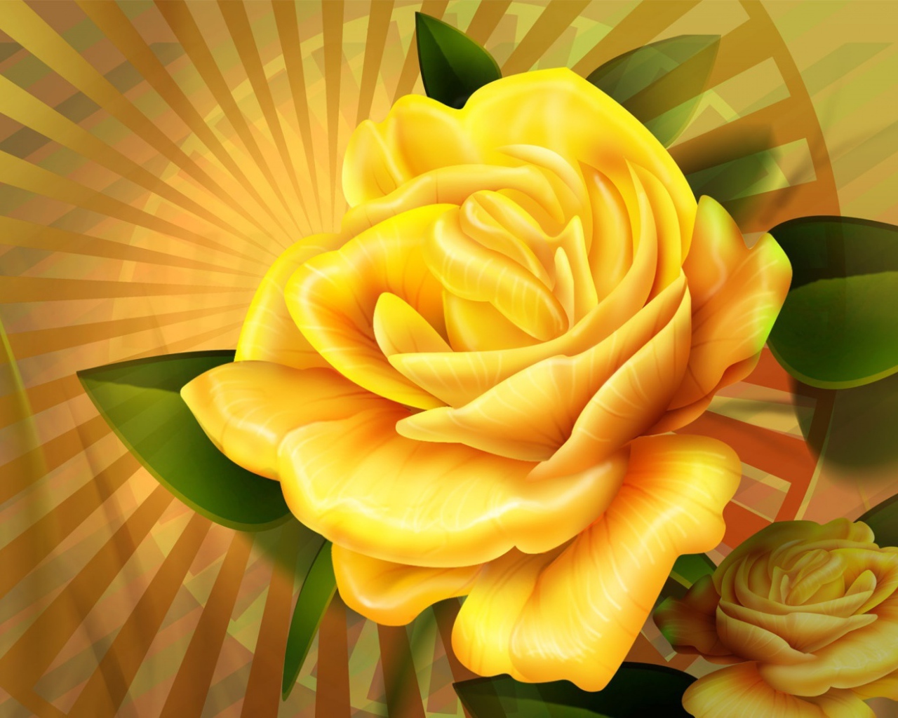 Желтая роза 