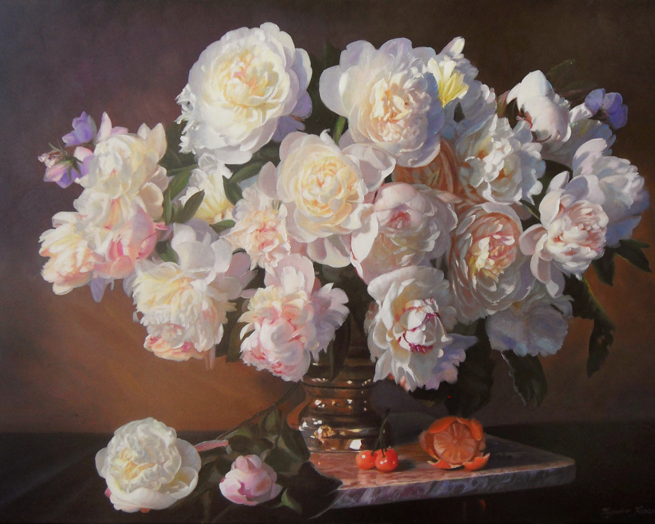 Букет пионов